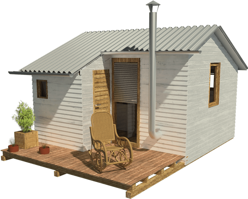 Little Cabins To Build Effective Small Wooden House - Garden Cabin Plans (800x800), Png Download
