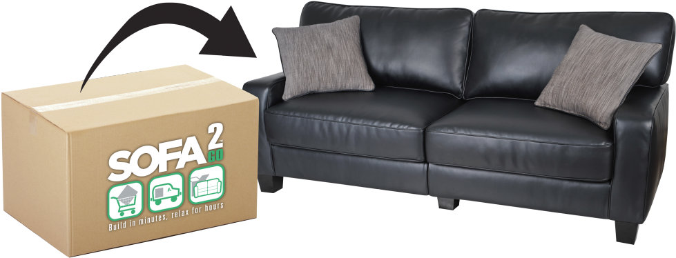 Office Couch Fresh Serta Office Chairs And Sofas At - Serta Sofa 2 Go (1024x485), Png Download