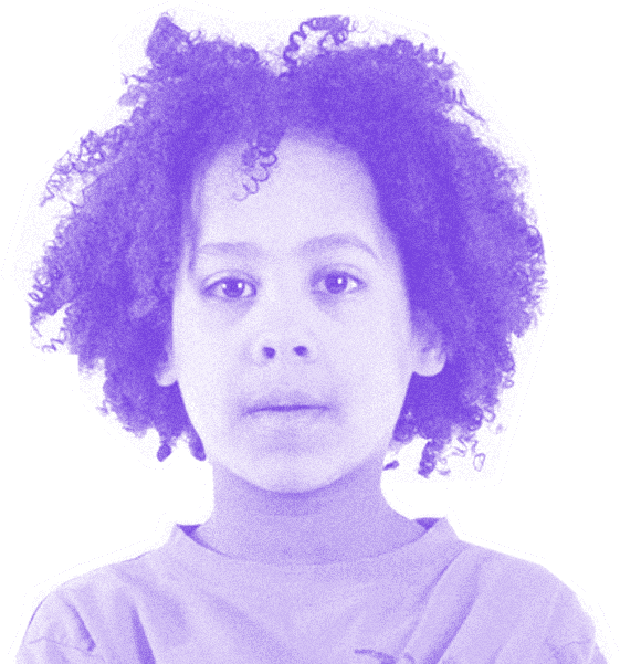 R233 Boy Afro Purple 600px - Afro (700x600), Png Download