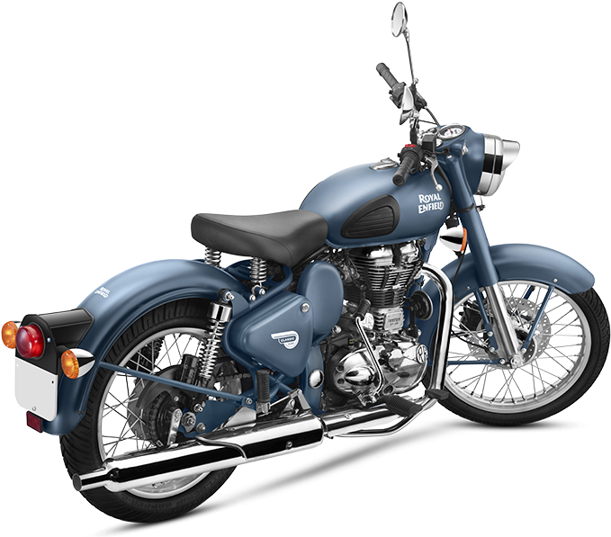 Squadron Blue - Royal Enfield Classic 350 Chestnut (830x600), Png Download