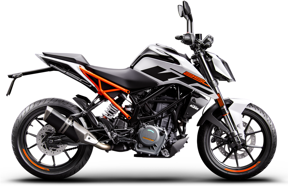 Ktm Duke 250 Bike Rentals In Bangalore - Duke 250 White Colour (918x629), Png Download