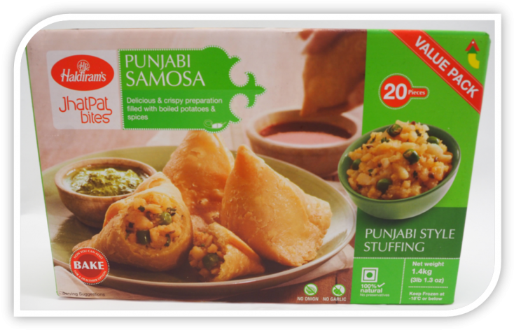 Panjabi Samosa Haldiram's 20 - Haldiram Frozen Punjabi Samosa (750x750), Png Download