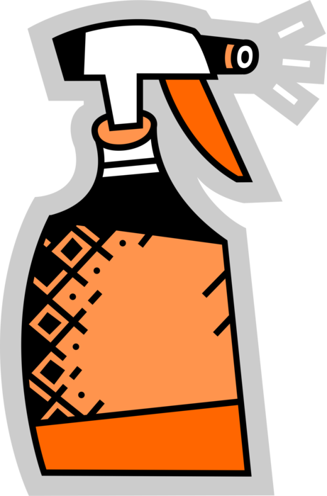 Vector Illustration Of Plastic Spray Bottle Squirts, - Bottle (461x700), Png Download