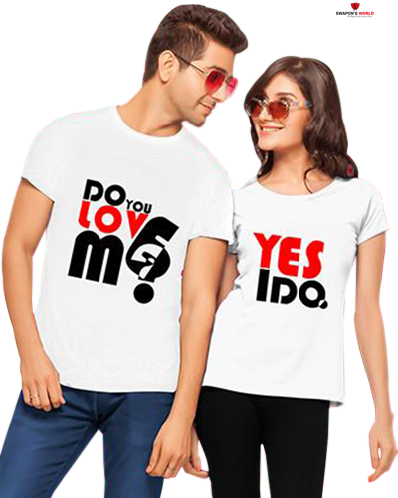 More Views - Couple T Shirt Print Design (800x1000), Png Download