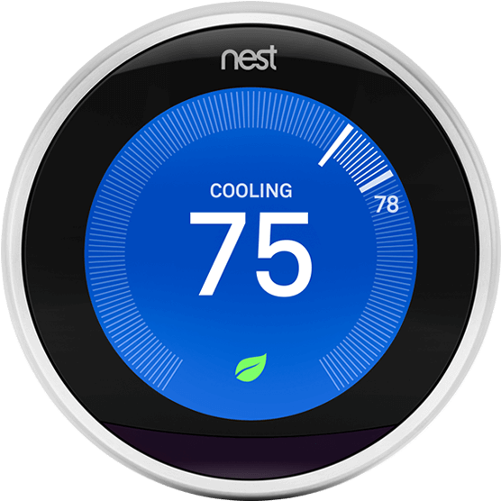 Nest Learning Thermostat, 3rd Generation - Nest Learning Thermostat (565x565), Png Download