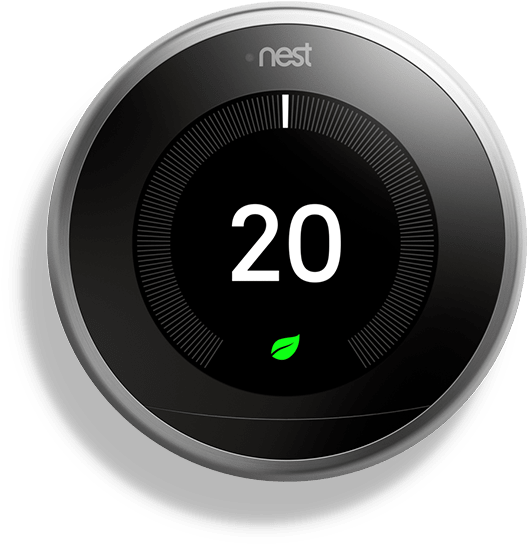 Nest Learning Thermostat - Circle (900x900), Png Download