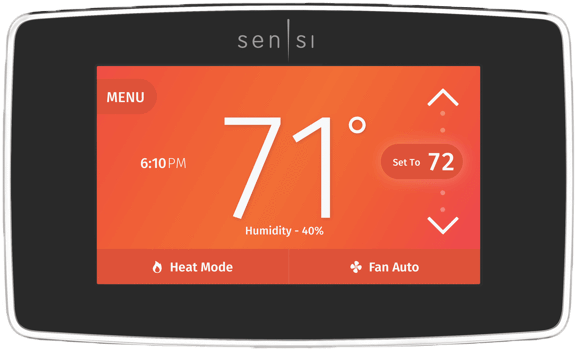 Nest, Ecobee, Hive And Some Honeywell Smart Thermostats - Sensi Touch Thermostat (600x600), Png Download