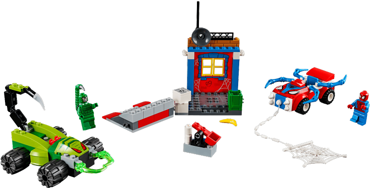 744 X 419 15 - Lego Juniors Spiderman Vs Scorpion (744x419), Png Download