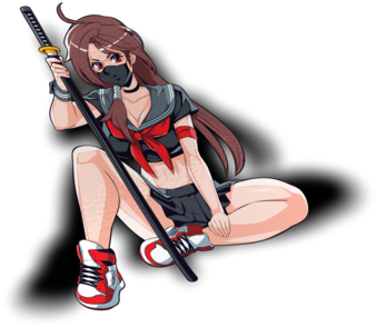 Oc Asuka Waifu Sticker - Deadpool (600x600), Png Download