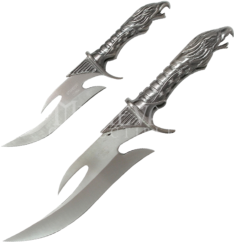 Marshall Damascus Sword - Bowie Knife (812x812), Png Download