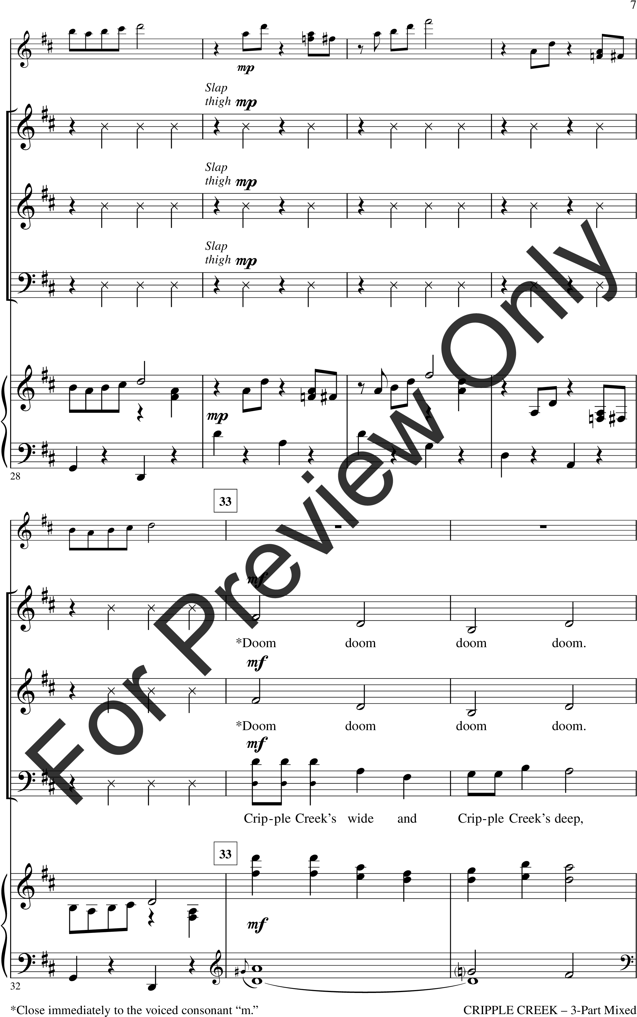 Cripple Creek Thumbnail - Sheet Music Little Jack Frost Get Lost (3060x3960), Png Download