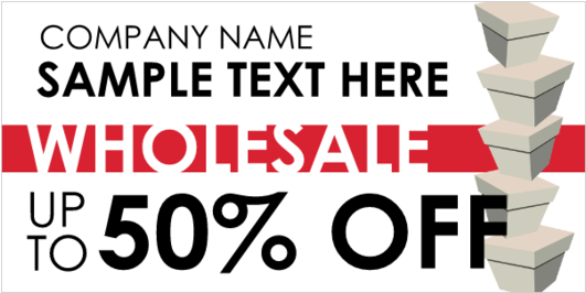 Basic Wholesale Up To 50% Off Vinyl Banner - Graphic Design (560x560), Png Download