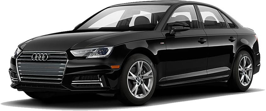 2018 Audi A4 - 2018 Audi A4 Black Premium Plus (1000x575), Png Download