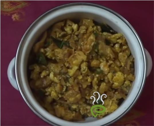 Vegetable Masala Egg Scramble Video Recipe - Vegetable Tarkari (800x441), Png Download