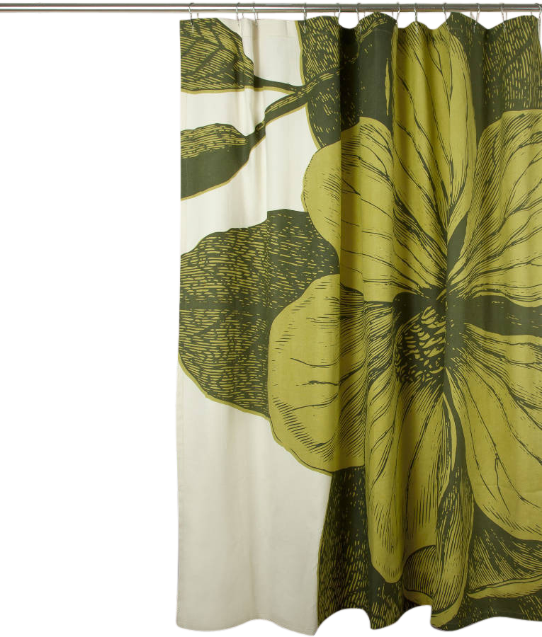 Botanical Shower Curtain - Window Valance (765x900), Png Download