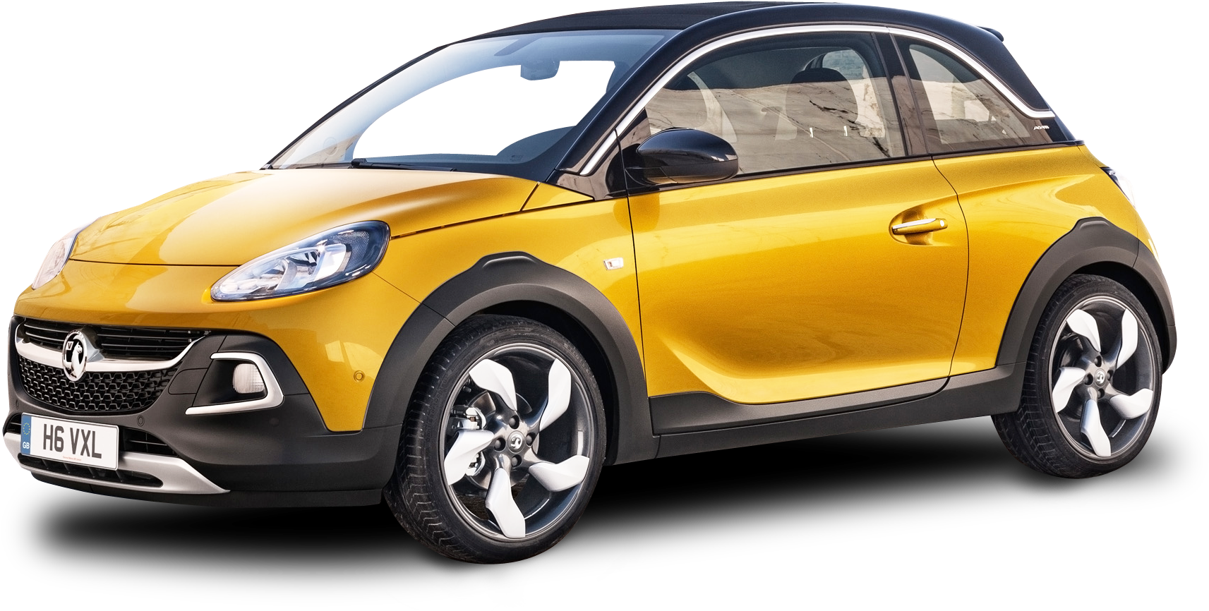 Yellow Vauxhall Adam Rocks Car - Opel New Models 2018 (1770x1030), Png Download