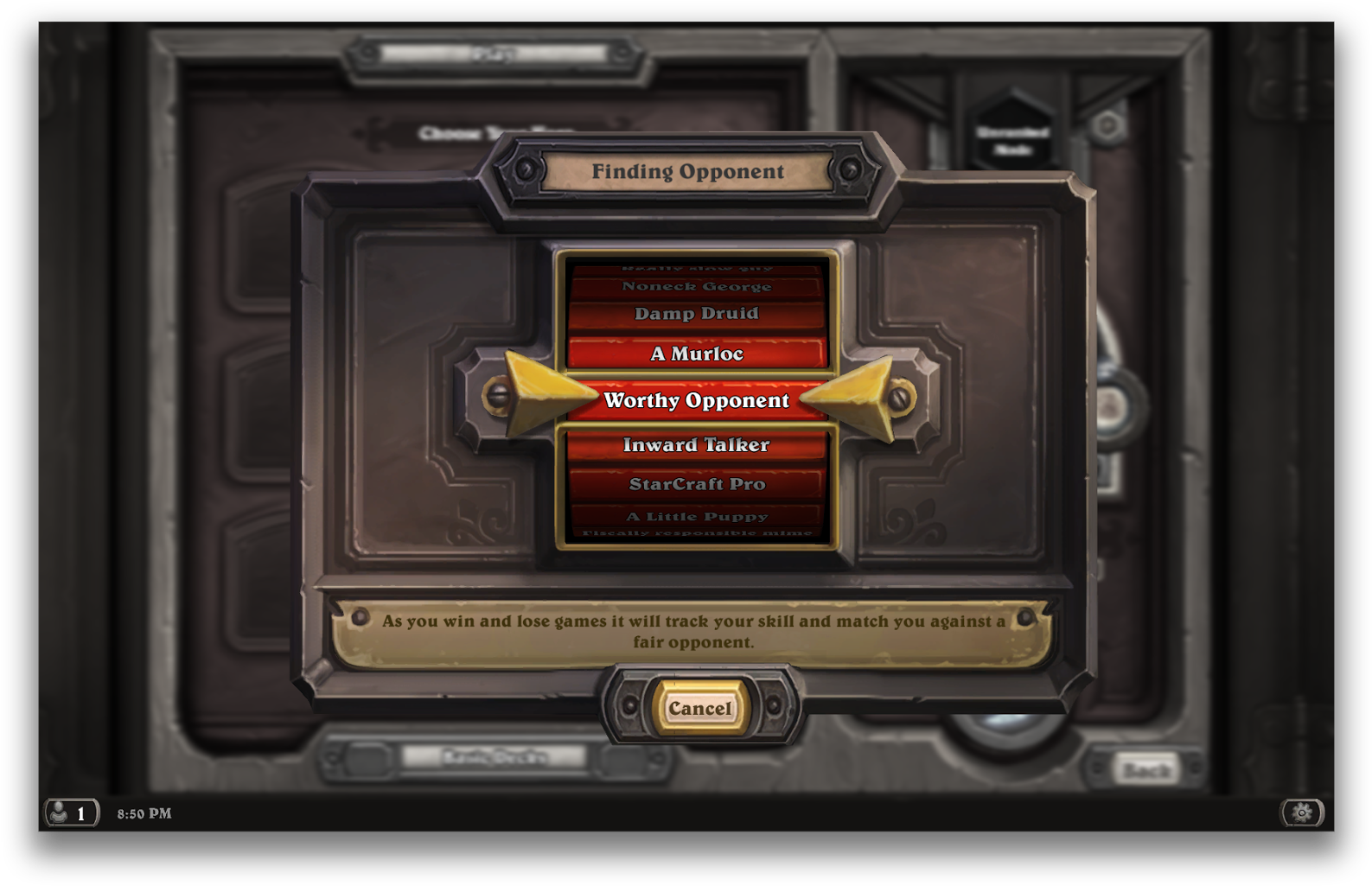 Losing Is Also Fairly Humorous - Поиск Игры Hearthstone (1600x1038), Png Download