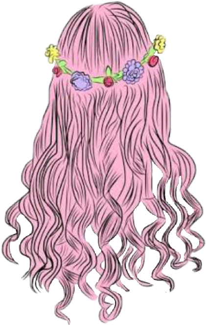 Pink Girl Tumblr - Overlays Cute We Heart (699x818), Png Download