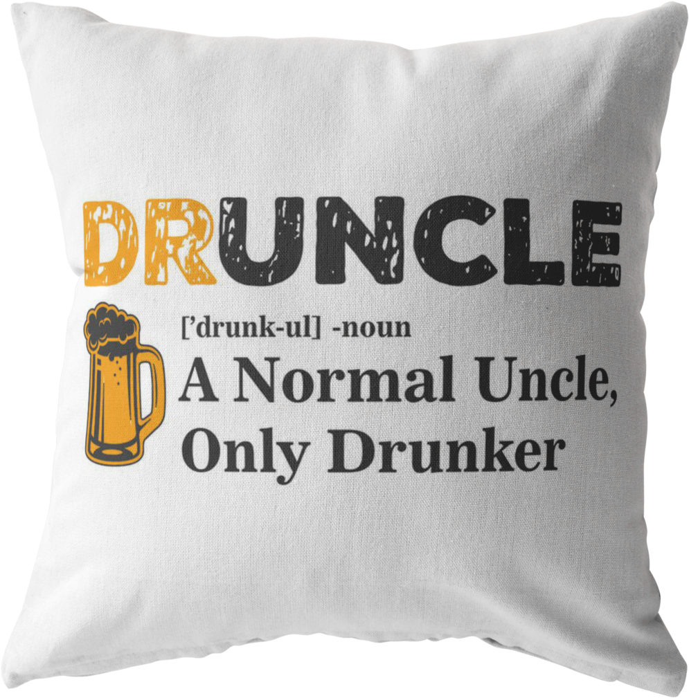Druncle Pillow Pillows Multi - Cushion (1024x1024), Png Download