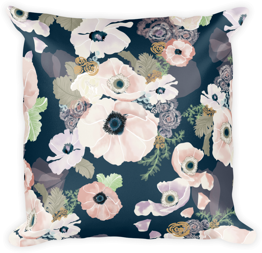 Une Femme Throw Pillow - Khristian A Howell Une Femme In Blue Shower Curtain (1000x1000), Png Download