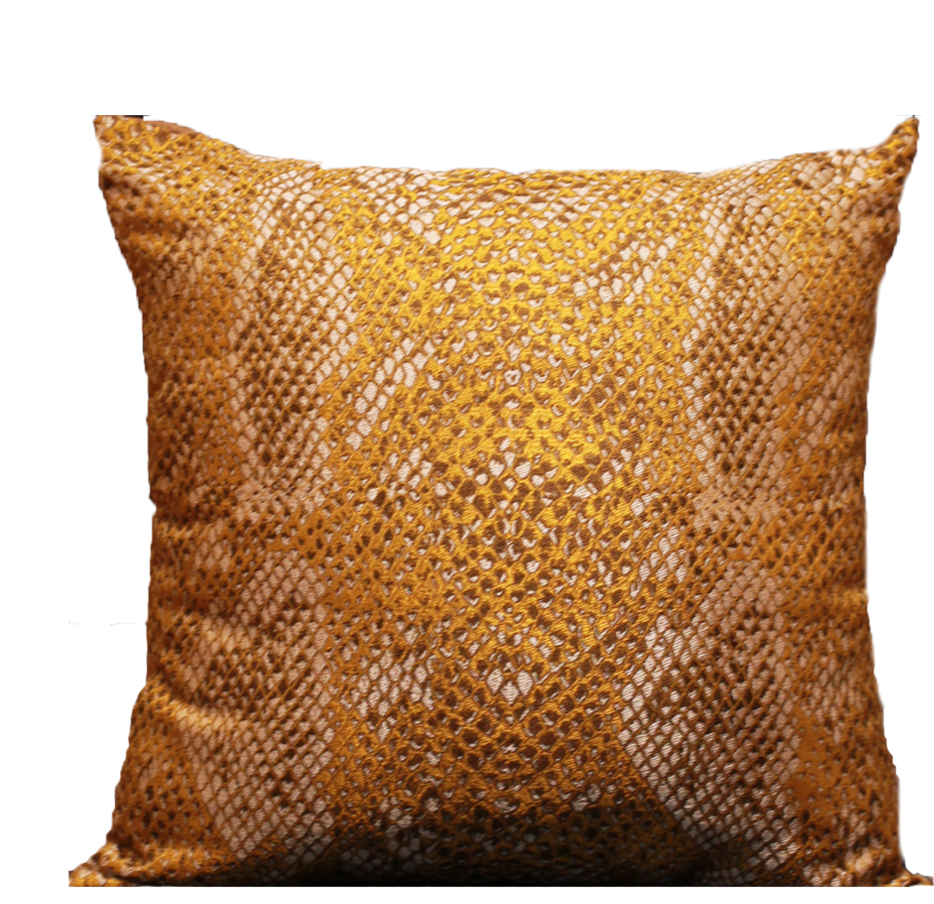 Gold Snake - Throw Pillow (1000x1000), Png Download