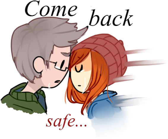 Until Dawn - Cartoon (600x537), Png Download