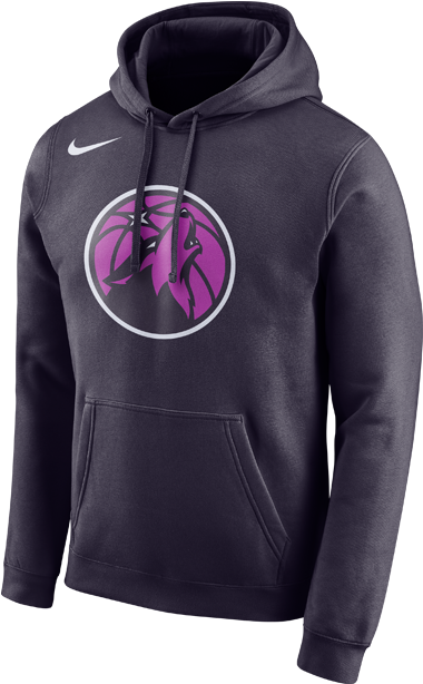 Minnesota Timberwolves City Edition Flc Hd Essential - Portland Trail Blazers Hoodie Nike (500x667), Png Download