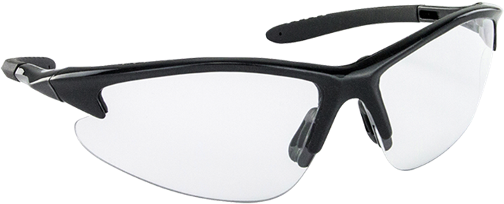 Sas 540-0600 Db2 Safety Glasses Black Frame Clear Lens - Glasses (720x720), Png Download