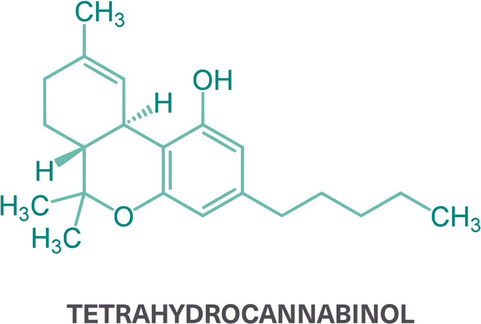 Why Patients In Canada May Look To Medical Marijuana - Thc Molecule (1024x1024), Png Download