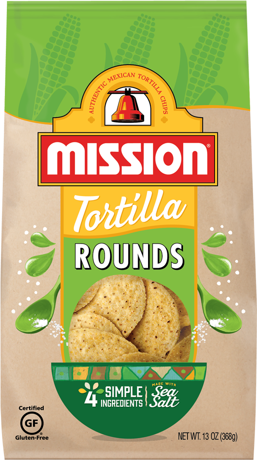 Rounds Tortilla Chips - Mission Tortilla Chips (880x940), Png Download