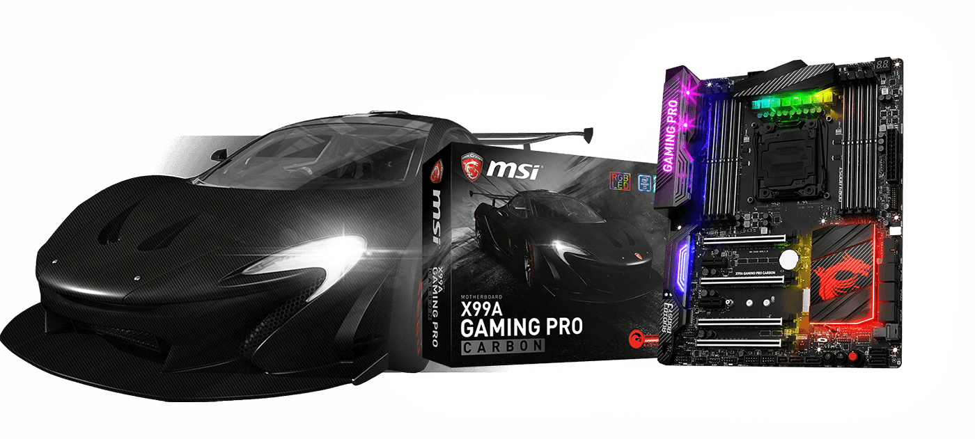Buy A Msi X99a Gaming Pro Carbon Motherboard, - Msi X99a Gaming Pro Carbon (1400x631), Png Download