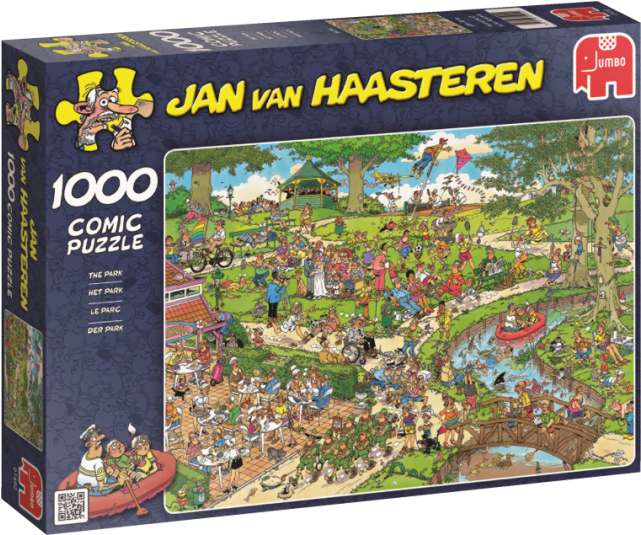 Jvh The Park 1000 Piece Jumbo Jigsaw Puzzle - Jan Van Haasteren Puzzels 1000 Stuks (640x640), Png Download