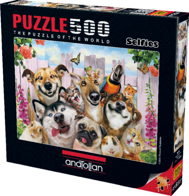 Anatolian Jigsaw Puzzle Pet Selfie Howard Robinson - Pet Selfie (617x640), Png Download