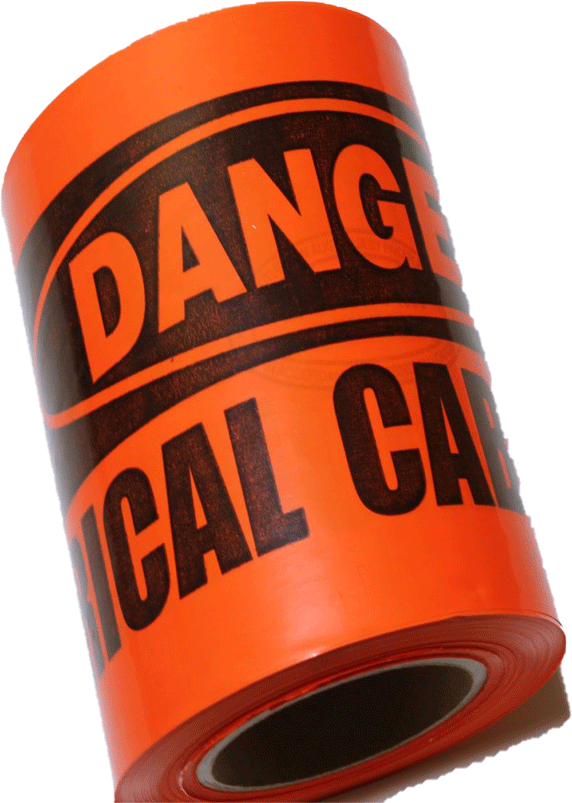 Underground Warning Tape 150mmx100 Nes Electrical, - Cylinder (572x803), Png Download