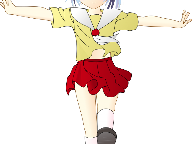 Anime Girl Clipart Animated - Anime Girl Gif Png (640x480), Png Download