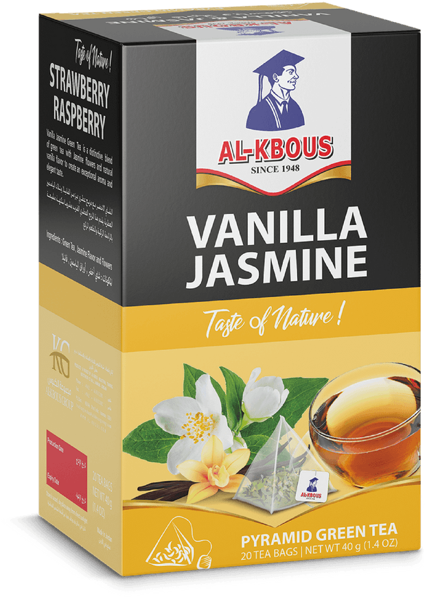 Vanilla Jasmine - Green Tea - Al Kbous Tea (700x933), Png Download