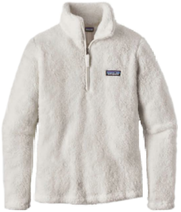 #clothes #png #pngs #sweater #pants #aesthetic #niche - Patagonia White Fleece Pullover (1024x1024), Png Download