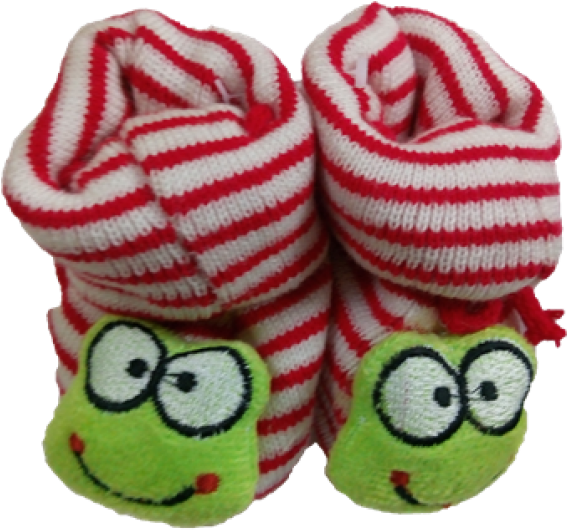 Baby Booties With Cute Face - Plush (750x750), Png Download