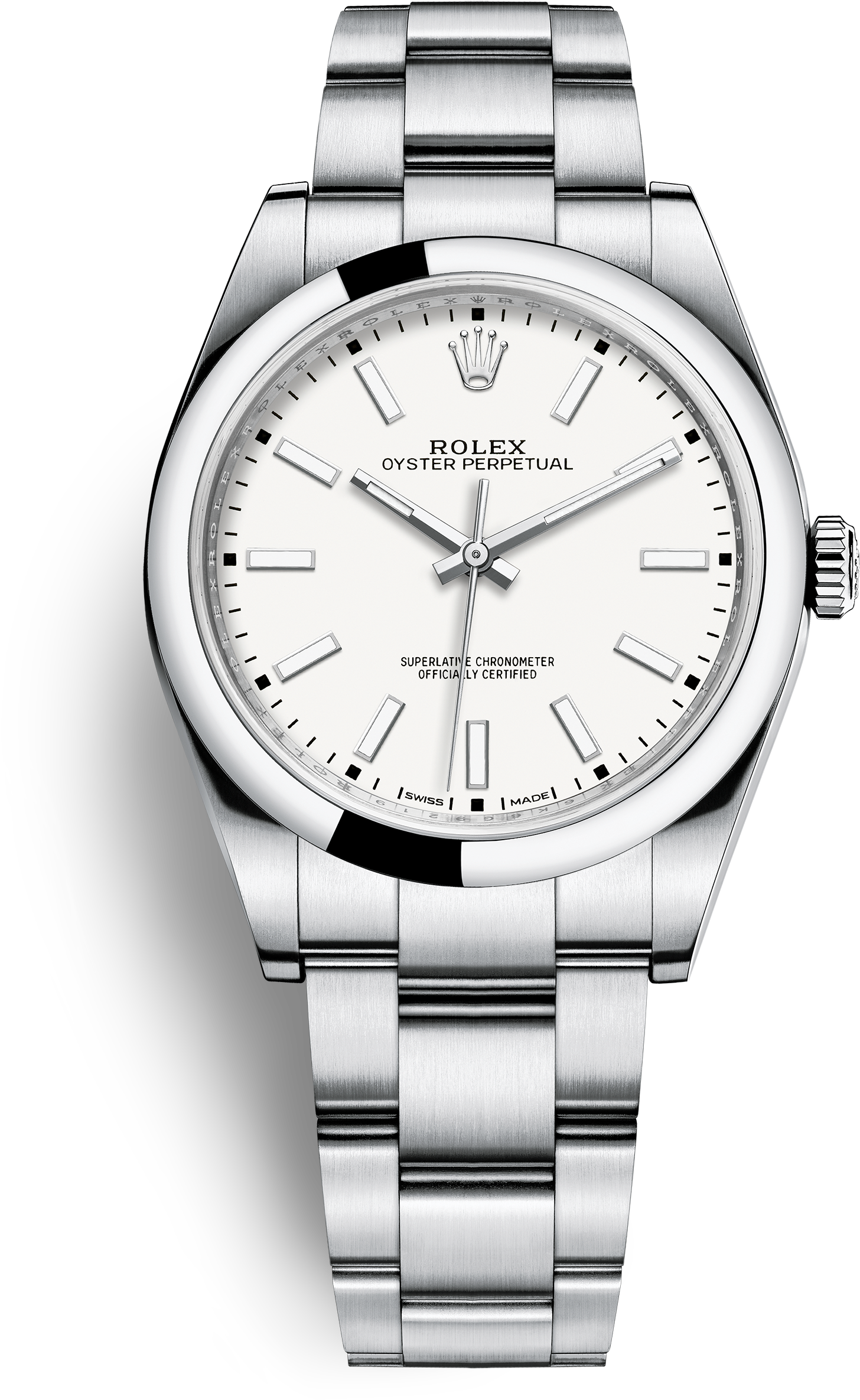 Rolex Oyster Perpetual White (3000x3000), Png Download