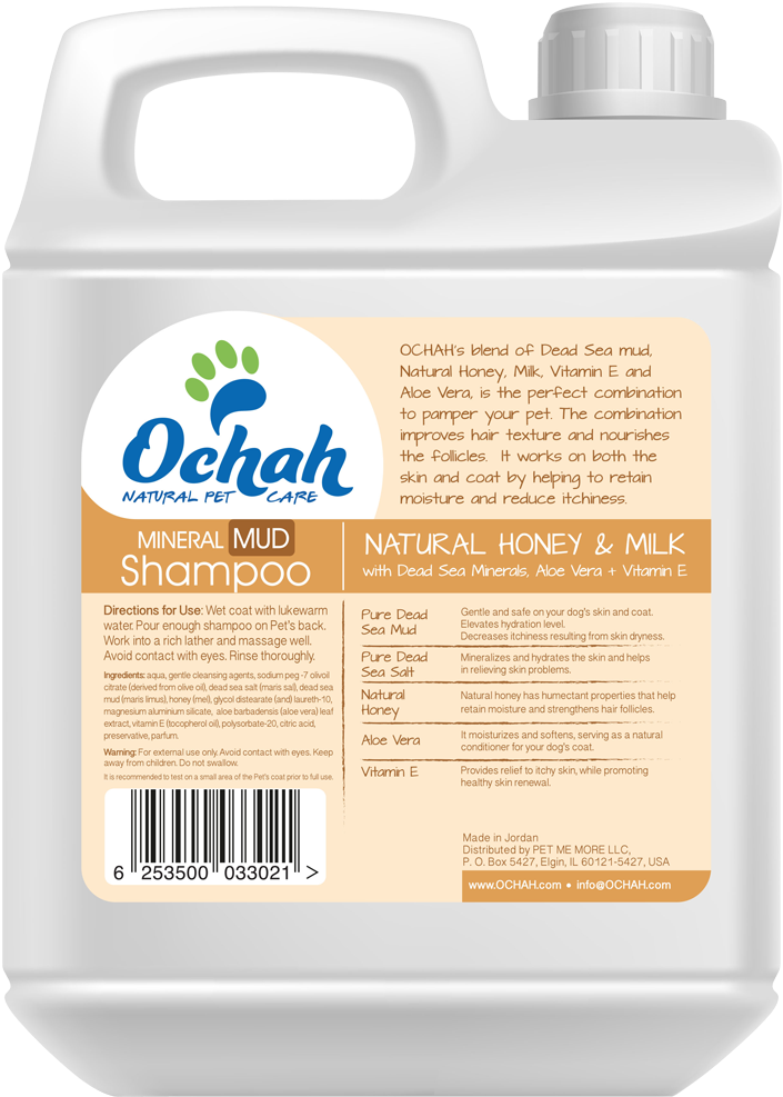 Natural Mineral Pet Shampoo - Plastic Bottle (1024x1024), Png Download
