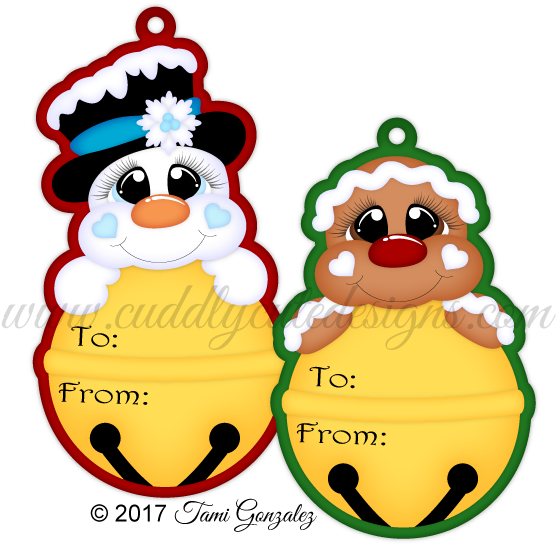 Bell Christmas Tags Clipart (600x600), Png Download