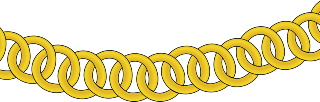 Necklace Clipart Gold Necklace - Gold Chain Clipart Transparent (640x480), Png Download