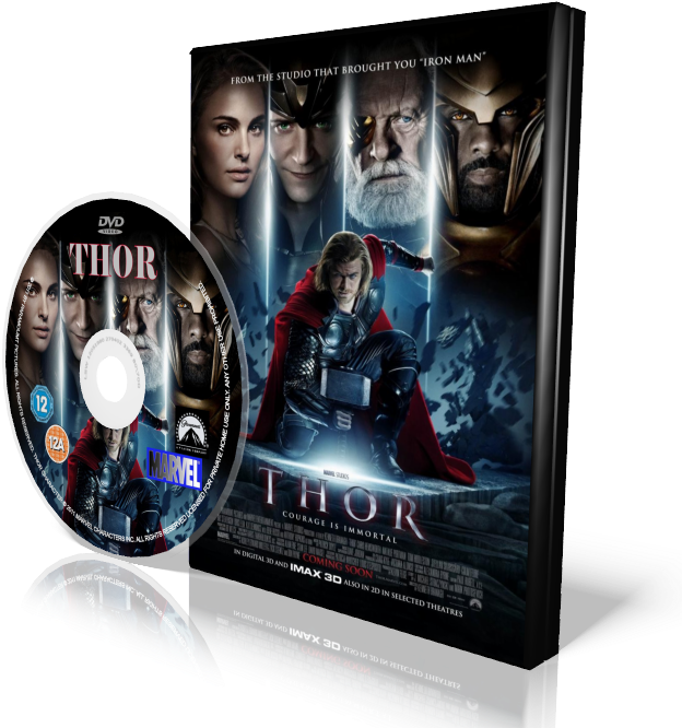 Chris Hemsworth, Natalie Portman, Anthony Hopkins, - Thor Movie Poster (700x700), Png Download