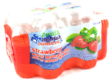 Fruit Splash Junior Strawberry Flavored Water - Strawberry (700x700), Png Download