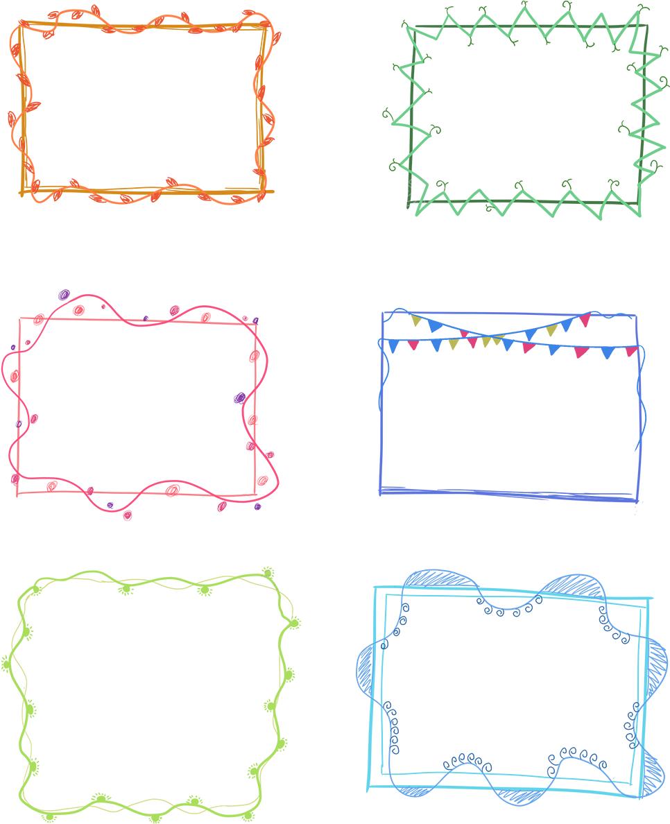 Line Border, Hand Drawn, How To Draw Hands, Palm, Handwriting, - Pattern (1024x1369), Png Download