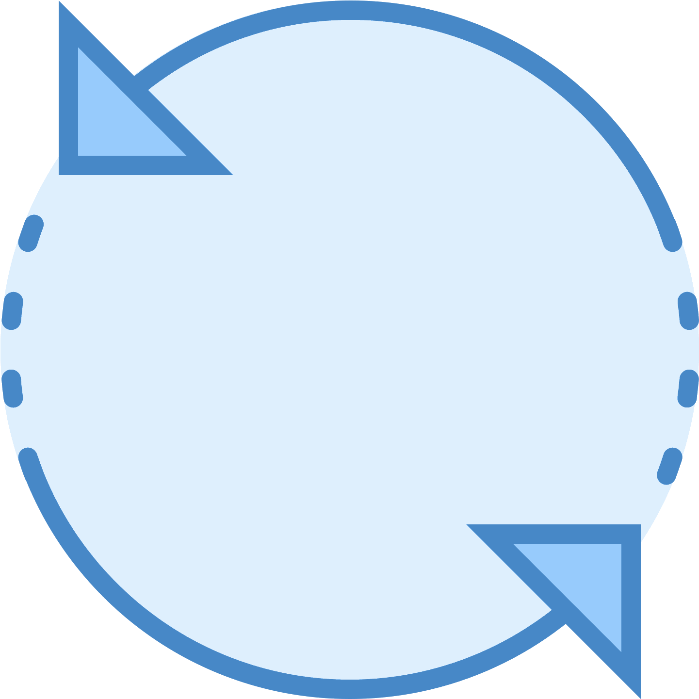 It's A Logo Of Two Circular Arrows Which Close Back - Circle (1600x1600), Png Download