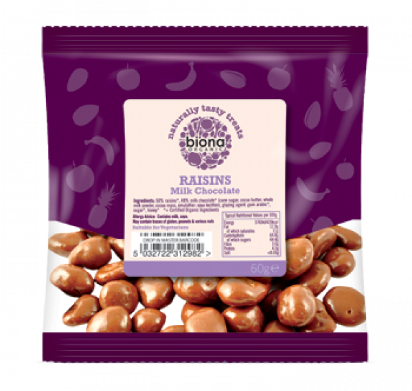 Organic Milk Choc Covered Raisins - Chocolate (600x569), Png Download