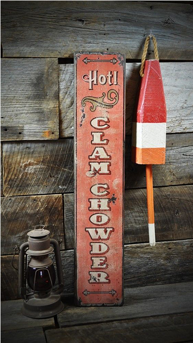 Hot Clam Chowder Sign - Banner (700x700), Png Download