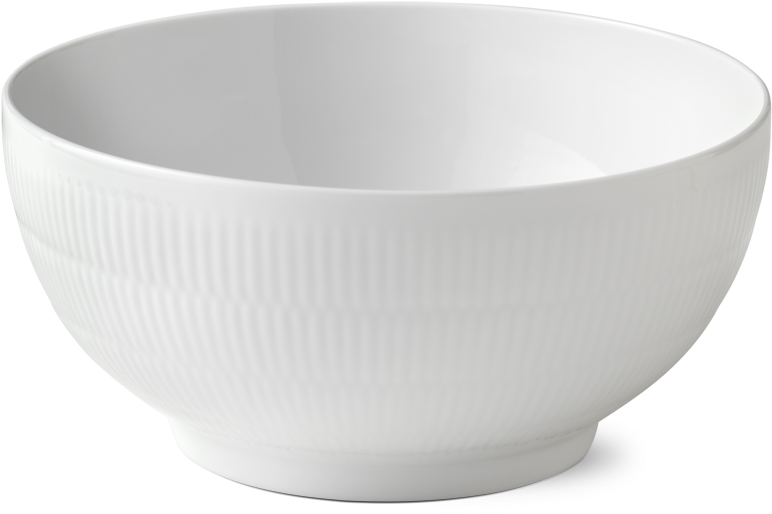 Bowls Royalcopenhagen Com White Fluted Cm - Royal Copenhagen Skål Hvid Riflet (1130x1000), Png Download
