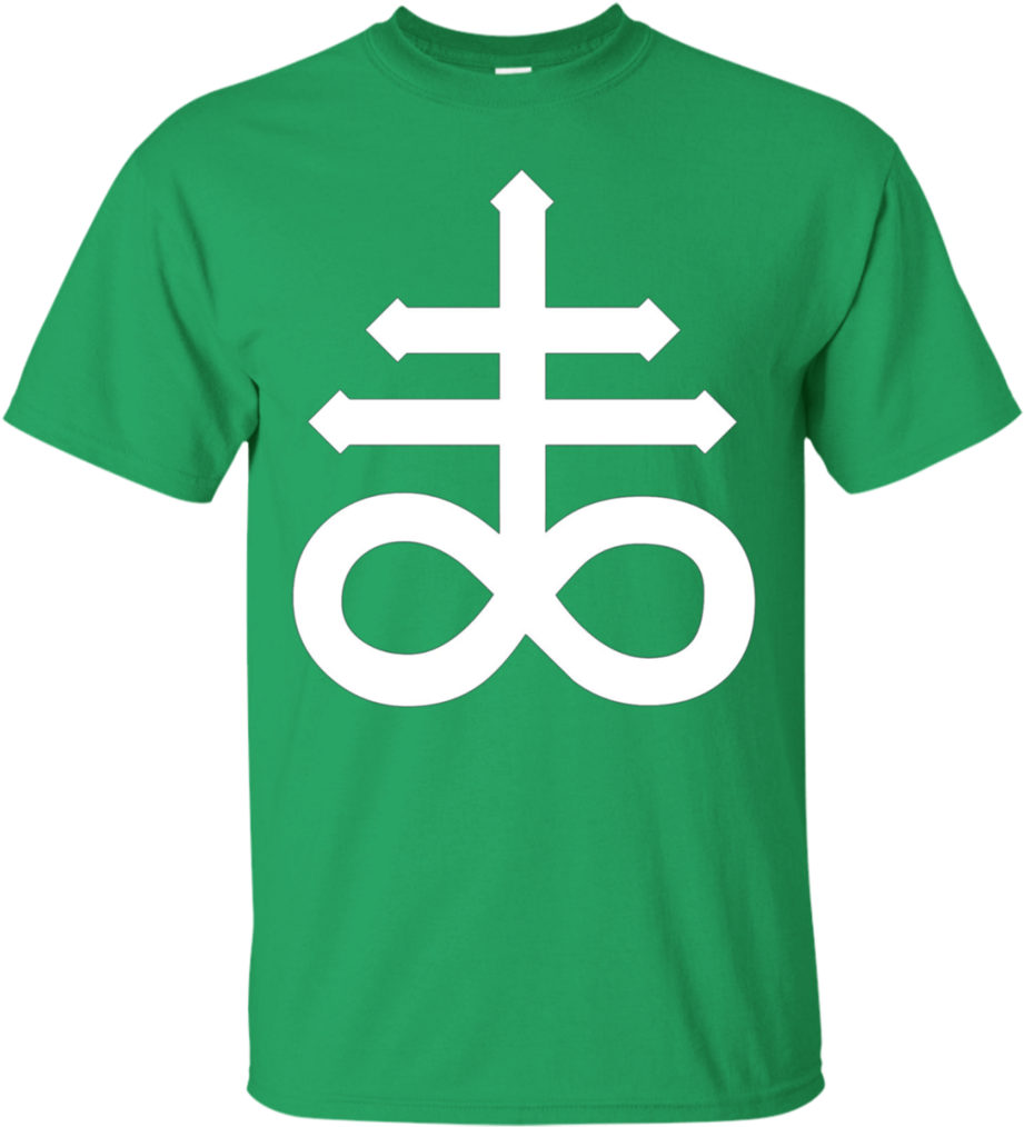 Satanic Cross Crux Satanus Apparel - Satanic Cross (1024x1024), Png Download